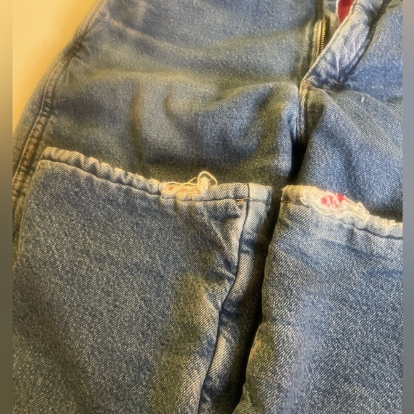 Wrangler Rugged Wear Distressed Thrashed Fleece Men’s 30x32” Grunge Denim Jeans - Picture 4 of 13